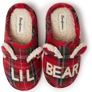 Dearfoams lil bear slippers 5/6 toddler brand NWT